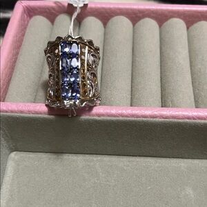 🎀💙🎀💙🎀NWT GEMS EN VOGUE CORSET & TANZANITE RING💙🎀💙🎀